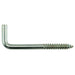 #10 x 5/32" x 5/8" x 1-13/16" Steel Square Bend Screw Hooks