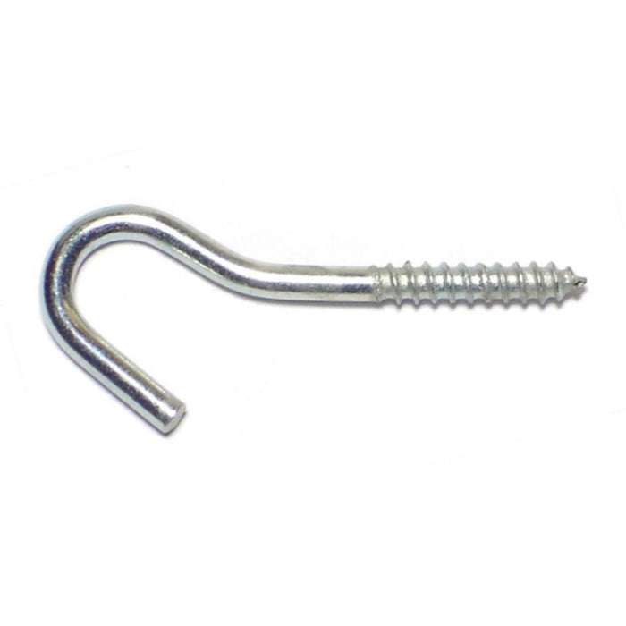 3/32" x 1-1/4" Zinc Plated Steel Screw Hooks