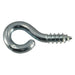 1/16" x 1/8" x 1/2" #216-1/2 Zinc Plated Steel Screw Eyes