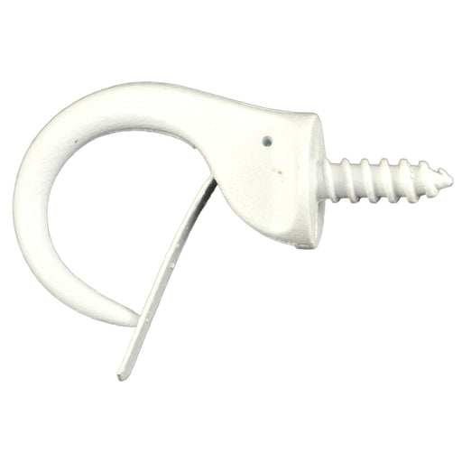 1-1/4" White Plastic Safety Cup Hooks