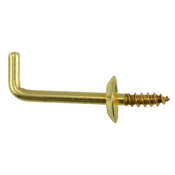 1/8" x 1/2" x 1-1/4" Brass Shoulder Hooks