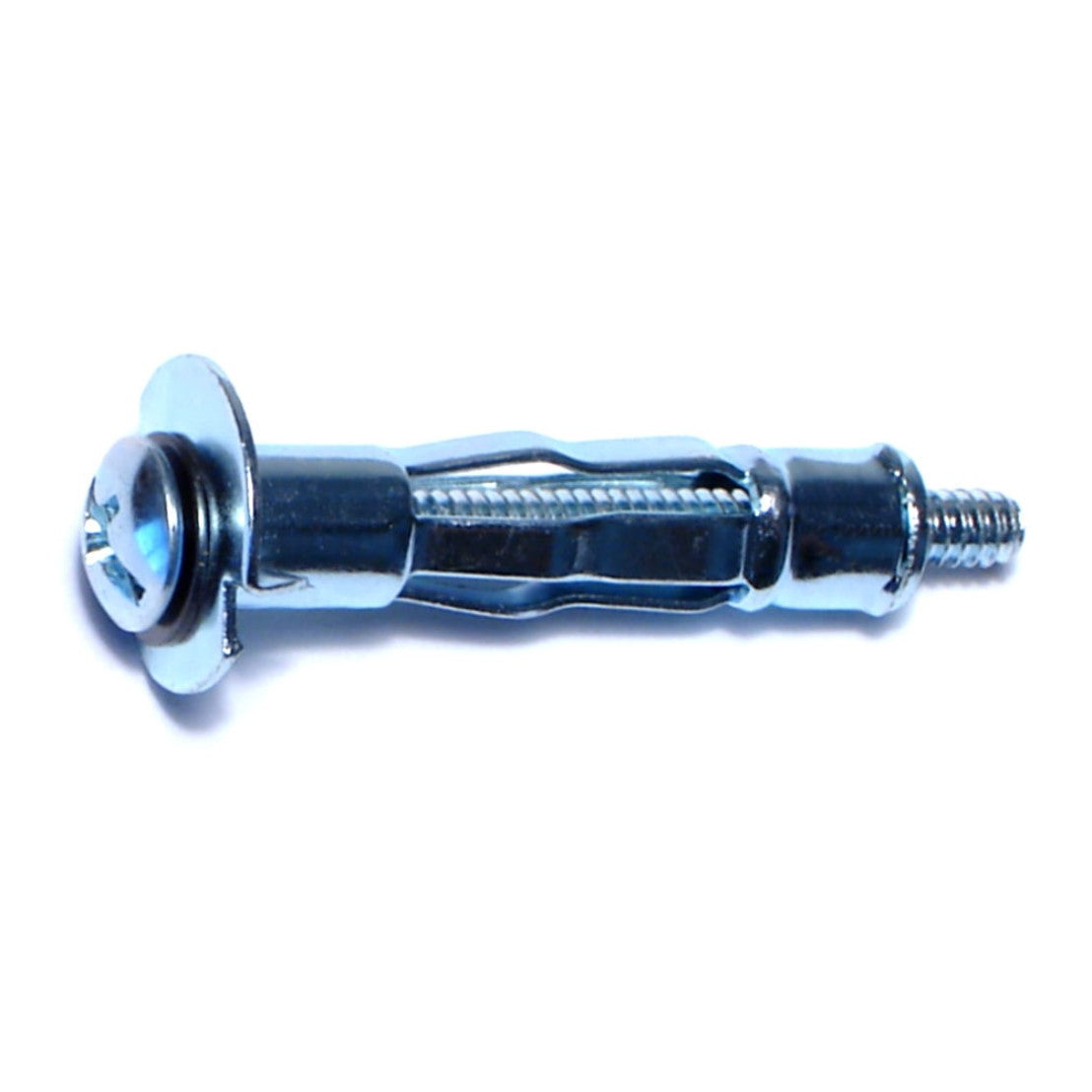 1/8"-32 Zinc Plated Steel Coarse Thread Short Pan Head Hollow Wall Anchors
