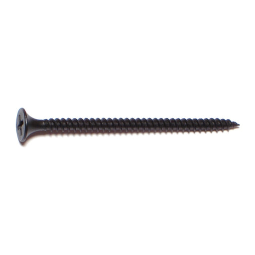 #6 x 2-1/4" Black Phosphate Steel Fine Thread Phillips Bugle Head Drywall Screws
