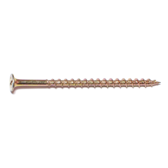 #8 x 3" Zinc Plated Steel Coarse Thread Phillips Bugle Head All Purpose Screws
