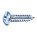 #4 x 1/2" Zinc Plated Steel Phillips Pan Head Sheet Metal Screws