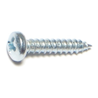 #6 x 3/4" Zinc Plated Steel Phillips Pan Head Sheet Metal Screws