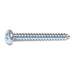 #6 x 1-1/4" Zinc Plated Steel Phillips Pan Head Sheet Metal Screws