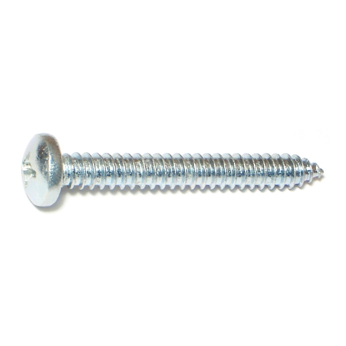 #14 x 2" Zinc Plated Steel Phillips Pan Head Sheet Metal Screws