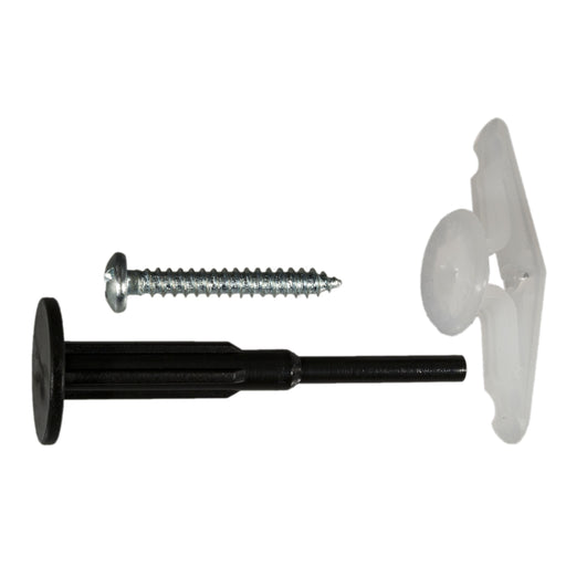 1/8" - 1/4" x 1-1/2" Plastic Toggles & Screws