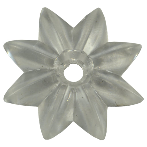 1-1/2" Clear Plastic Rosette Mirror Hardware