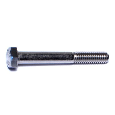 5/16"-18 x 2-1/2" 18-8 Stainless Steel Coarse Thread Hex Cap Screws