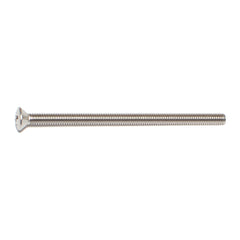 #8-32 x 3" 18-8 Stainless Steel Coarse Thread Phillips Oval Head Machine Screws