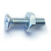 #8-32 x 3/4" Zinc Plated Steel Coarse Thread Phillips Flat Head Machine Screws