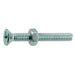 1/4"-20 x 2" Zinc Plated Steel Coarse Thread Phillips Flat Head Machine Screws