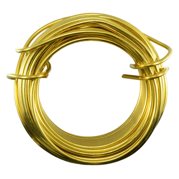 16 WG x 25' Coiled Brass Wire