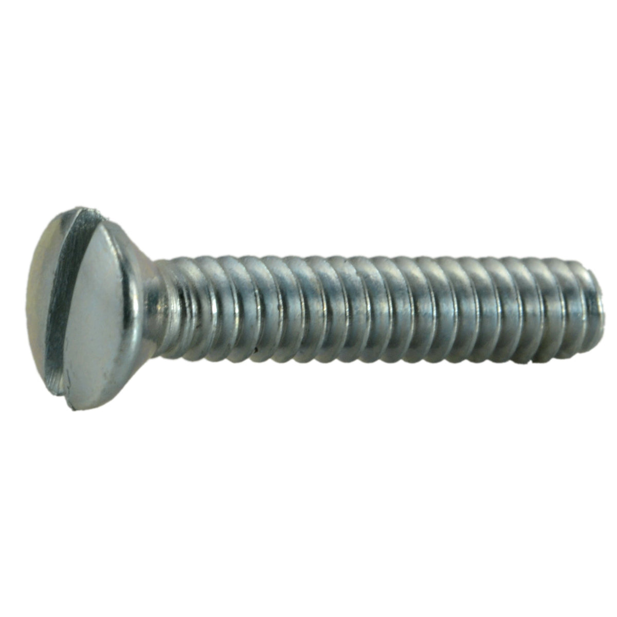 #6-32 x 3/4" Zinc Plated Steel Coarse Thread Slotted Oval Head Switch Plate Screws