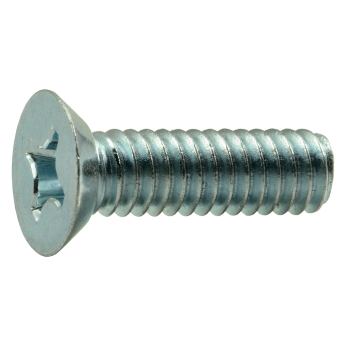 #12-24 x 3/4" Zinc Plated Steel Coarse Thread Phillips Flat Undercut Head Machine Screws