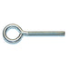 3/16"-24 x 2-1/2" Zinc Plated Steel Coarse Thread Eye Bolts