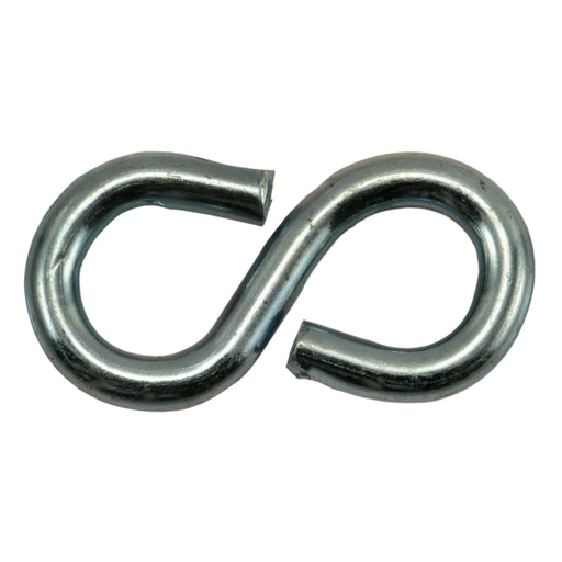 5/64" x 7/32" x 3/4" Zinc Plated Steel Closed S Hooks