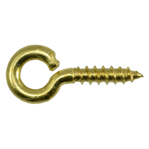 7/64" x 3/16" x 15/16" #212 Solid Brass Screw Eyes