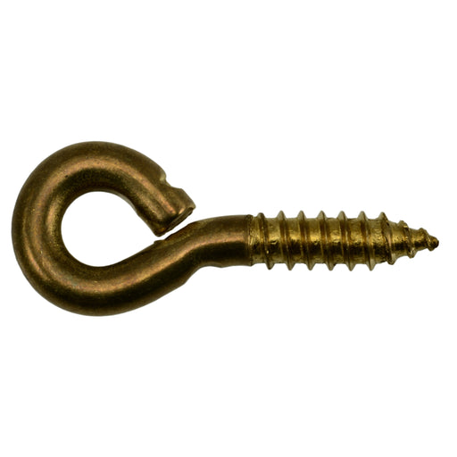 3/16" x 5/16" x 1-5/8" #206 Solid Brass Screw Eyes