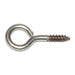 3/8" x 13/16" x 3-3/16" #0 18-8 Stainless Steel Eye Screws