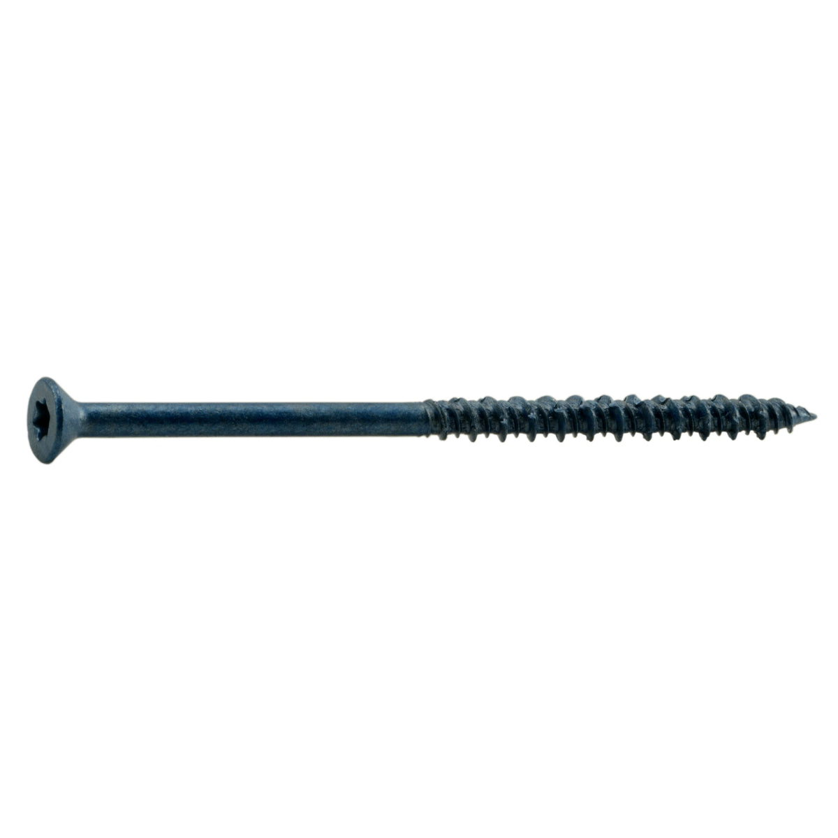 3/16" x 3-3/4" Blue Ruspert Coated Steel Star Drive Flat Head TorqueMaster Masonry Screws