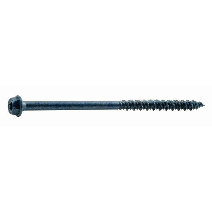 3/16" x 3-3/4" Blue Ruspert Coated Steel Star Drive Hex Washer Head TorqueMaster Masonry Screws