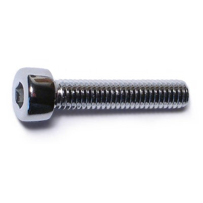 4mm-0.7 x 20mm Chrome Plated Class 12.9 Steel Coarse Thread Smooth Head Hex Socket Cap Screws