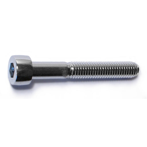 5mm-0.8 x 35mm Chrome Plated Class 12.9 Steel Coarse Thread Smooth Head Hex Socket Cap Screws