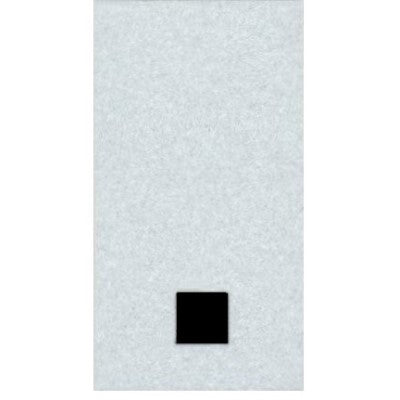 1" - Period Straight Black Reflective