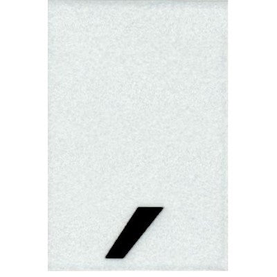 1.5" - Comma Straight Black Reflective