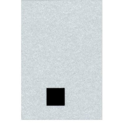 1.5" - Period Straight Black Reflective