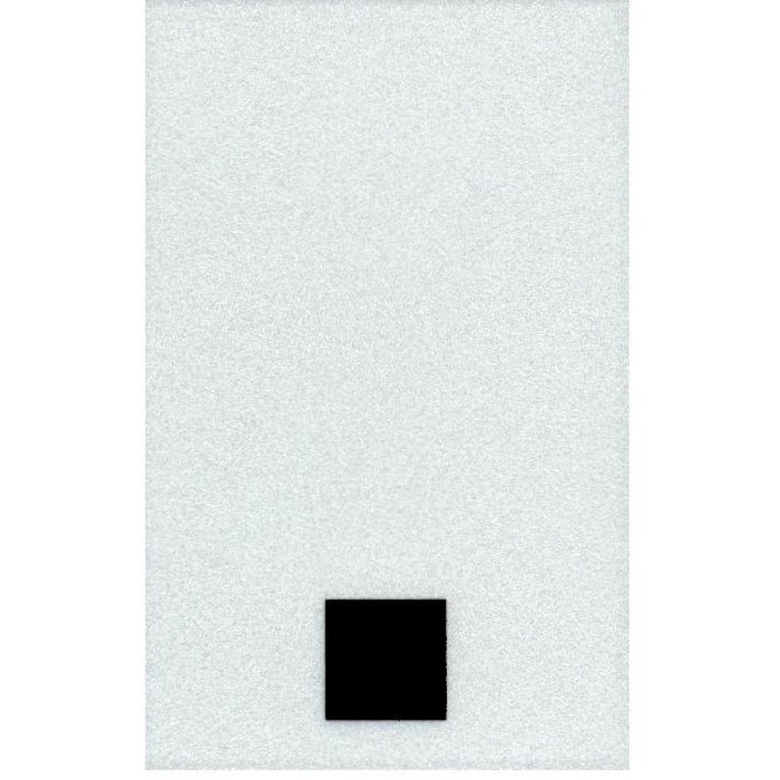 2" - Period Straight Black Reflective