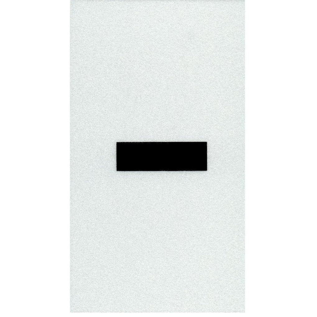 3" - Hyphen Straight Narrow Black Reflective
