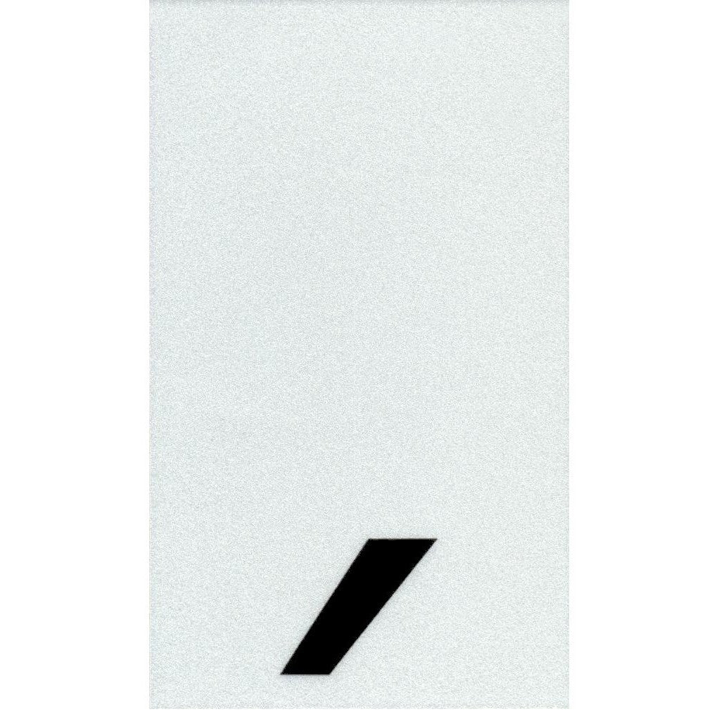 3" - Comma Straight Narrow Black Reflective