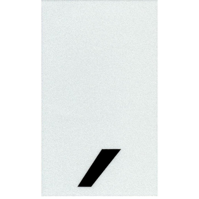 3" - Comma Straight Narrow Black Reflective