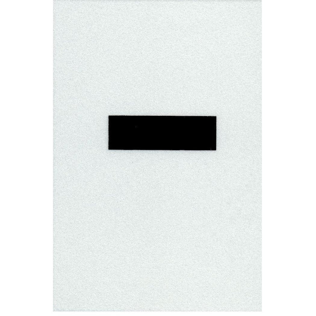 3" - Hyphen Straight Wide Black Reflective