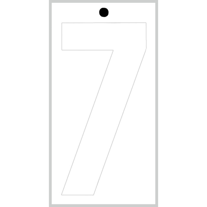 3" - "7" White Self Aligning Reflective Numbers