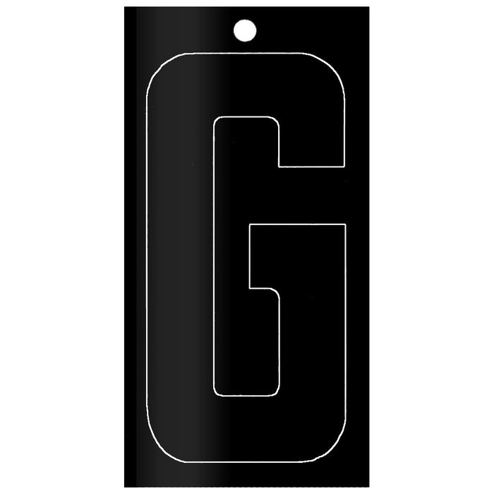 3" - "G" Black Self Aligning Reflective Numbers