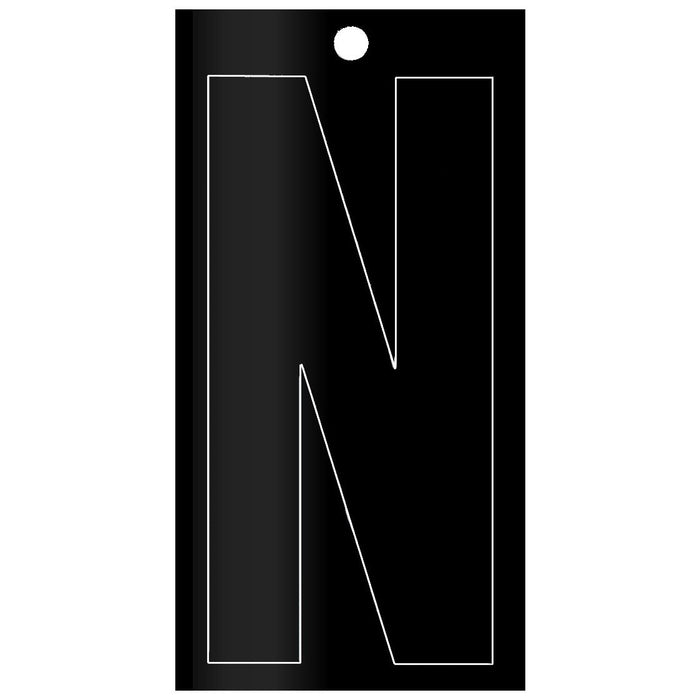 3" - "N" Black Self Aligning Reflective Numbers