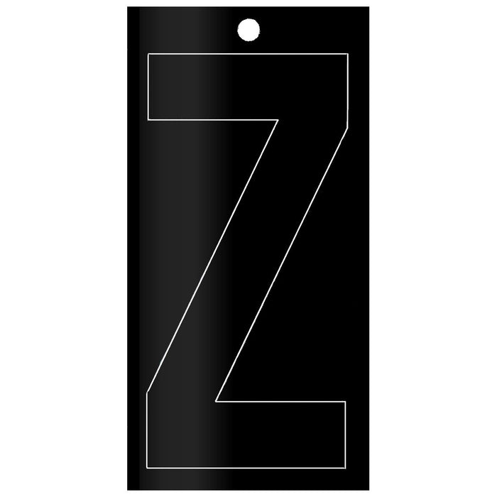 3" - "Z" Black Self Aligning Reflective Numbers