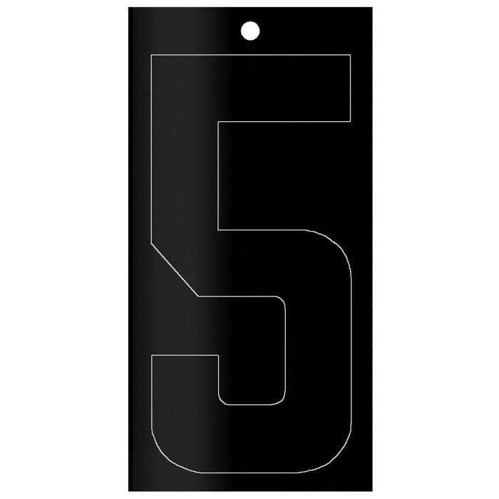 3" - "5" Black Self Aligning Reflective Numbers