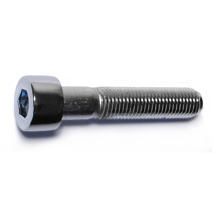 8mm-1.0 x 40mm Chrome Plated Class 12.9 Steel Fine Thread Smooth Head Hex Socket Cap Screws