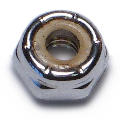 #8-32 Chrome Plated Steel Coarse Thread Thin Pattern Lock Nuts