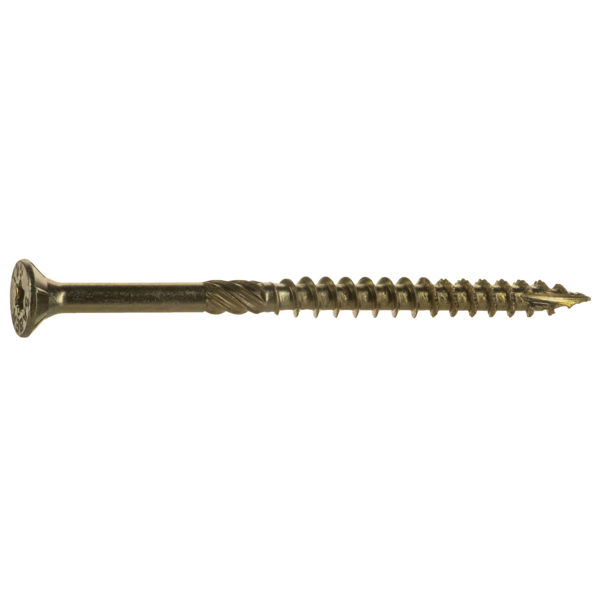 12 x 3-1/2" Yellow Zinc SaberDrive Multi-Purpose Screws (8 pcs.)