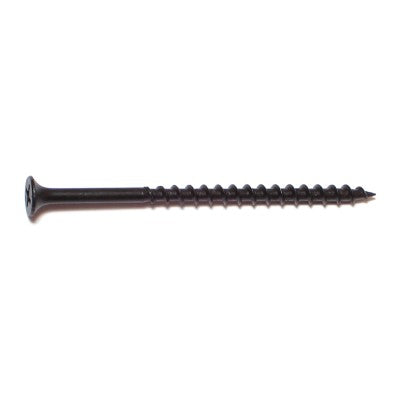 #8 x 3" Black Phosphate Steel Coarse Thread Phillips Bugle Head Drywall Screws