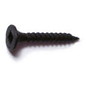 #6 x 1" Black Phosphate Steel Fine Thread Square Drive Bugle Head Drywall Screws