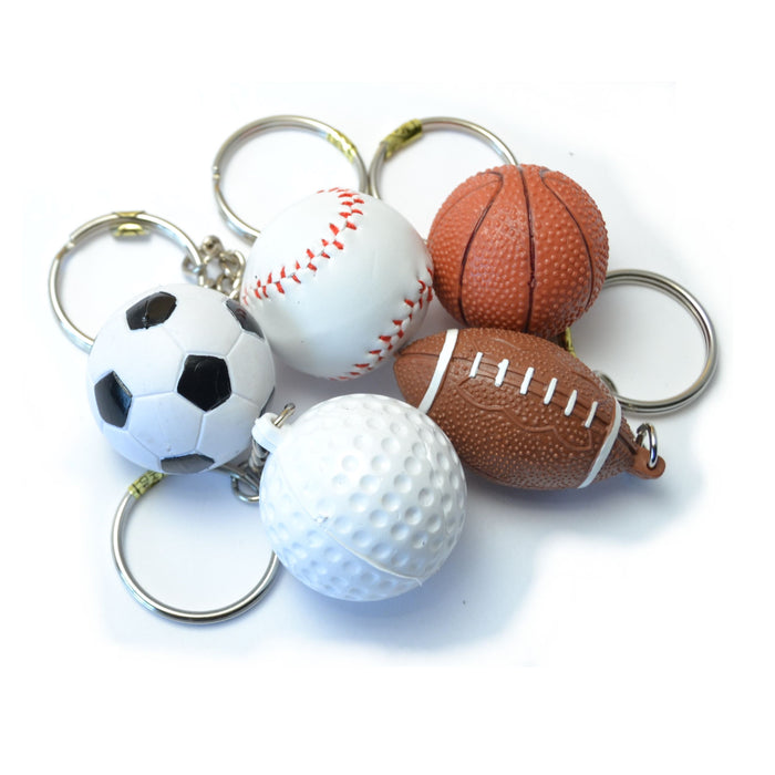 Assorted Sports Ball Key Rings