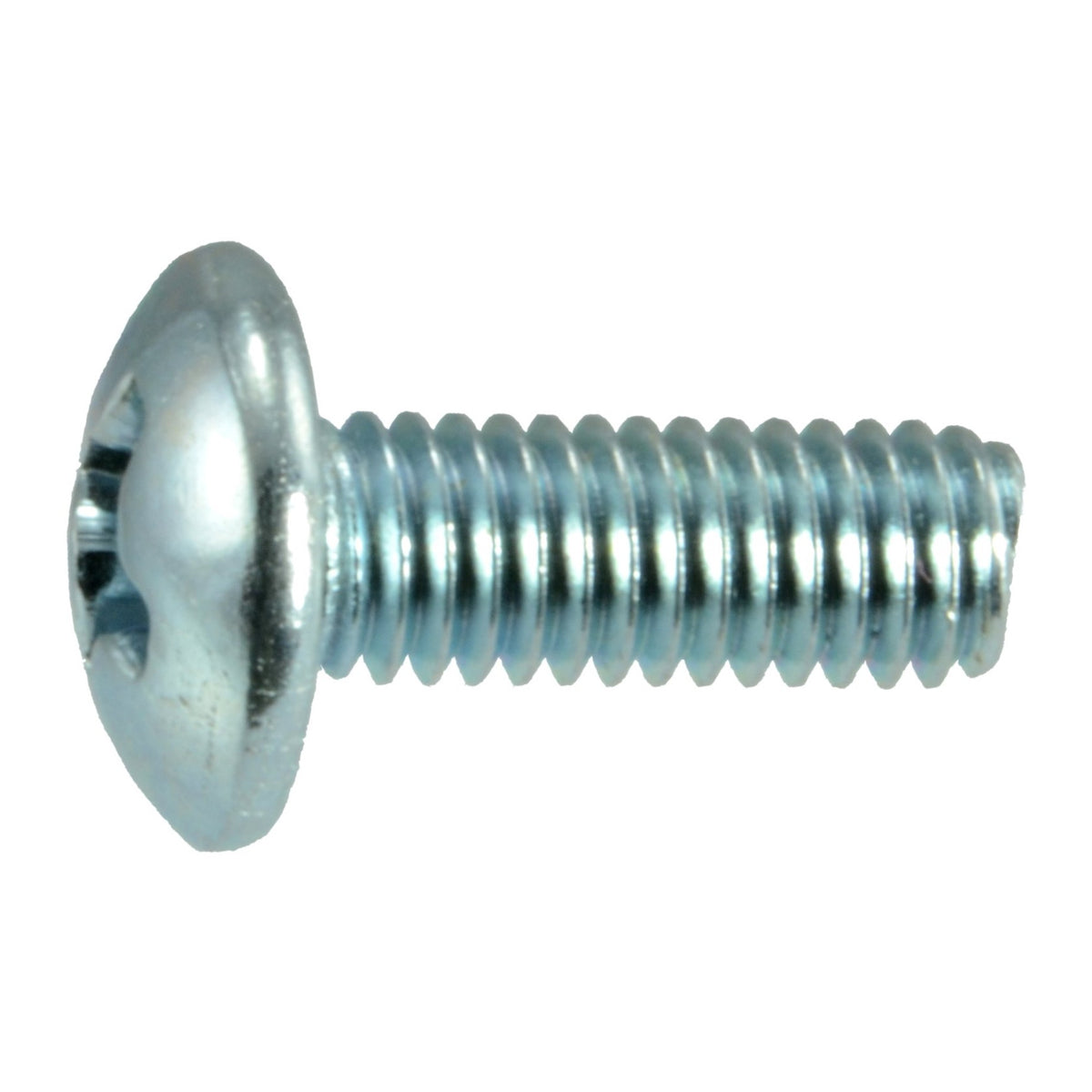 3mm-0.5 x 8mm Zinc Plated Class 4.8 Steel Coarse Thread Phillips Truss Head Machine Screws